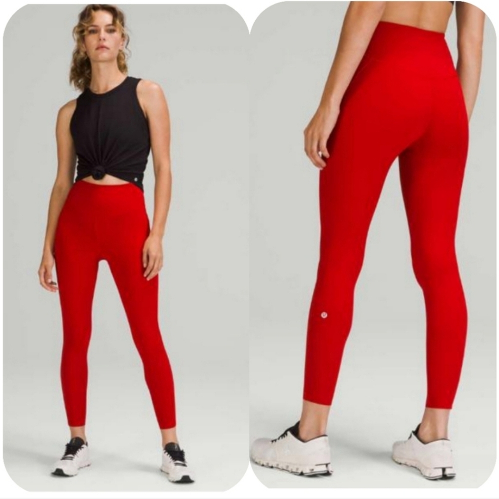 Lululemon Base Pace High-Rise Tight 25" | Dark Red | 6